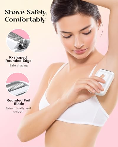 Pink Electric Shaver with Detachable Head & 2 LEDs M199649