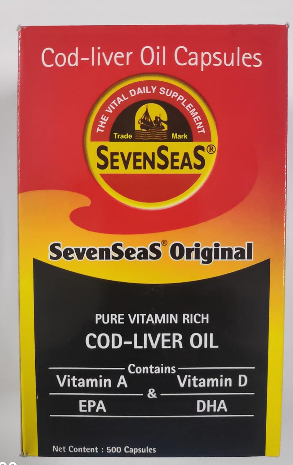 Cod Liver Fish Oil 500 Capsules I476397