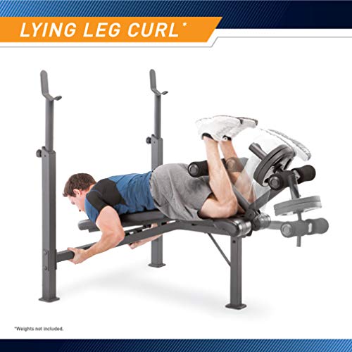 Olympic Weight Bench with Preacher Curl Pad and Leg Developer B488