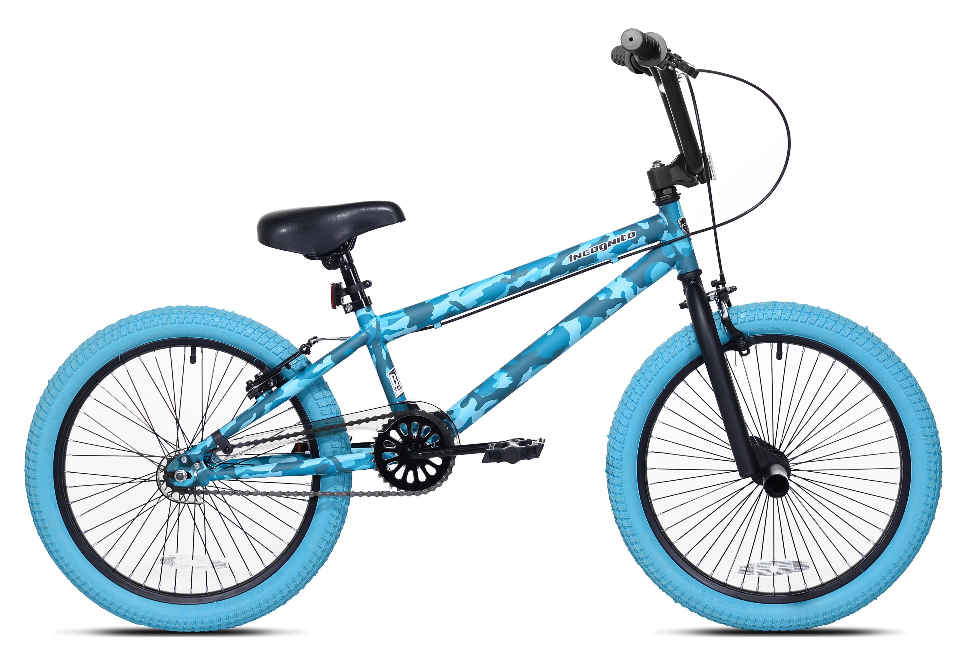 20-inch Turquoise Blue Camouflage Girl's BMX Child Bike W993404
