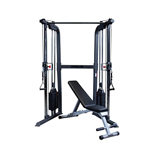 Cable Crossover Exercise Machine with Dual Weights Stack O6412