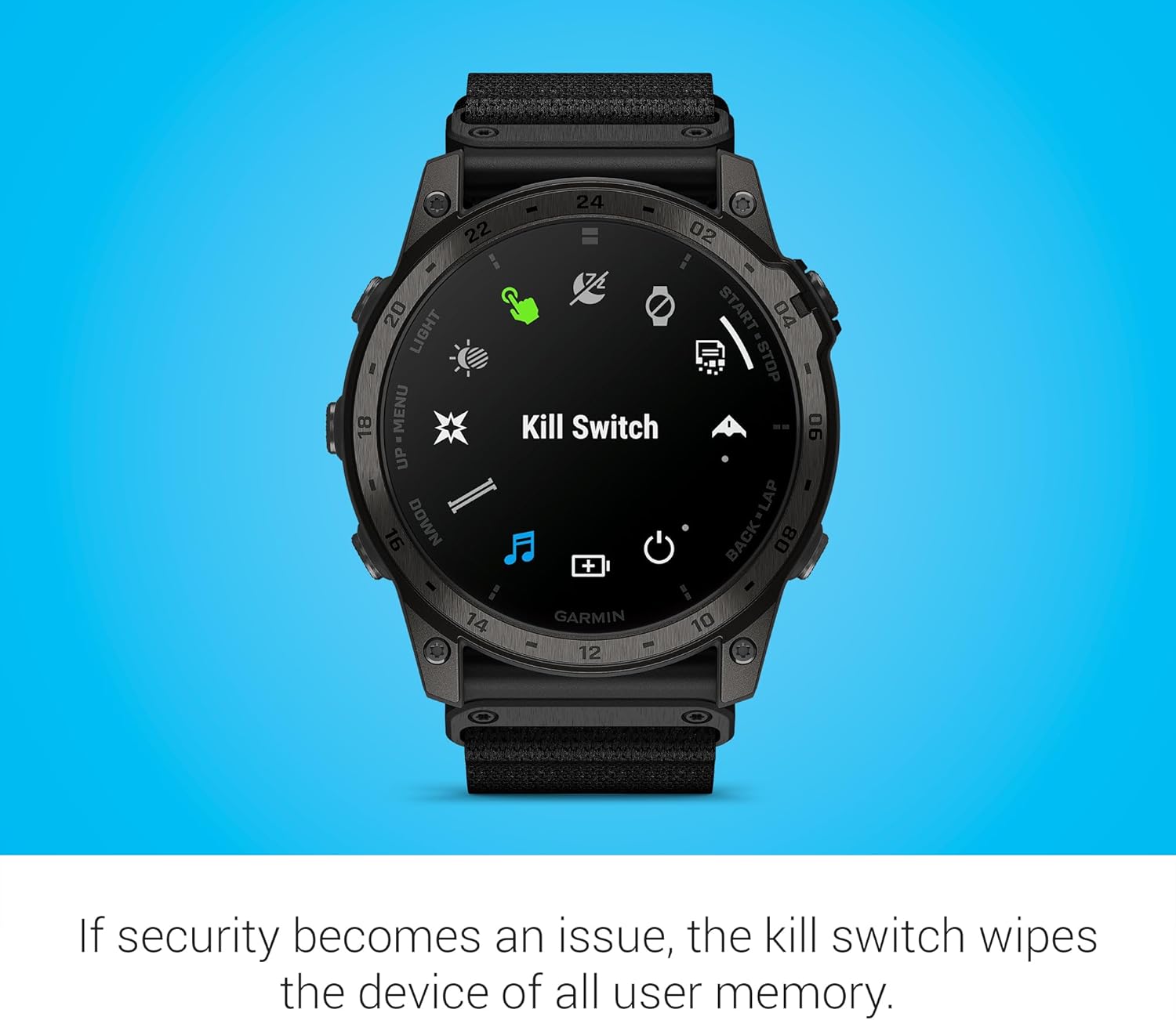 AMOLED GPS Smartwatch with Flashlight and TopoActive Mapping B109065
