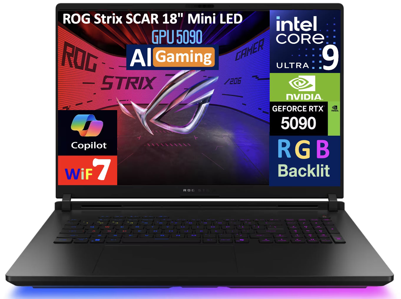 18in 240Hz Mini LED WQXGA Display Gaming Laptop P39279