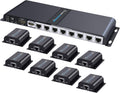 8 Port HDMI Extender Splitter over Cat6/Cat7 Cable with IR Remote Control Y168652