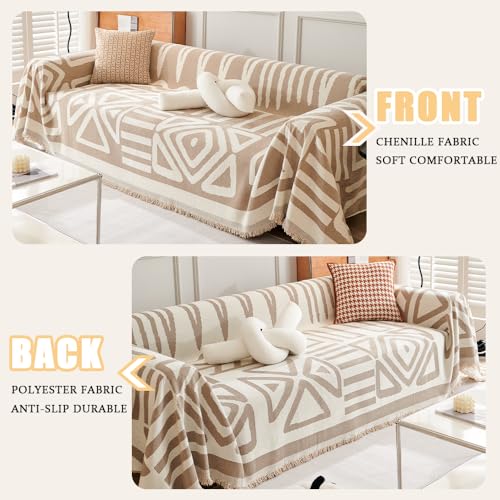 Black Chenille Couch Cover 71" x 150" P7289