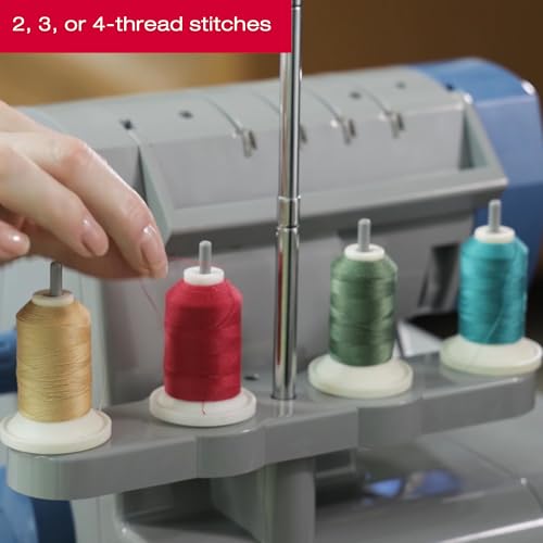 Metal Frame Serger Overlock Machine with 8 Built-In Stitches U762570