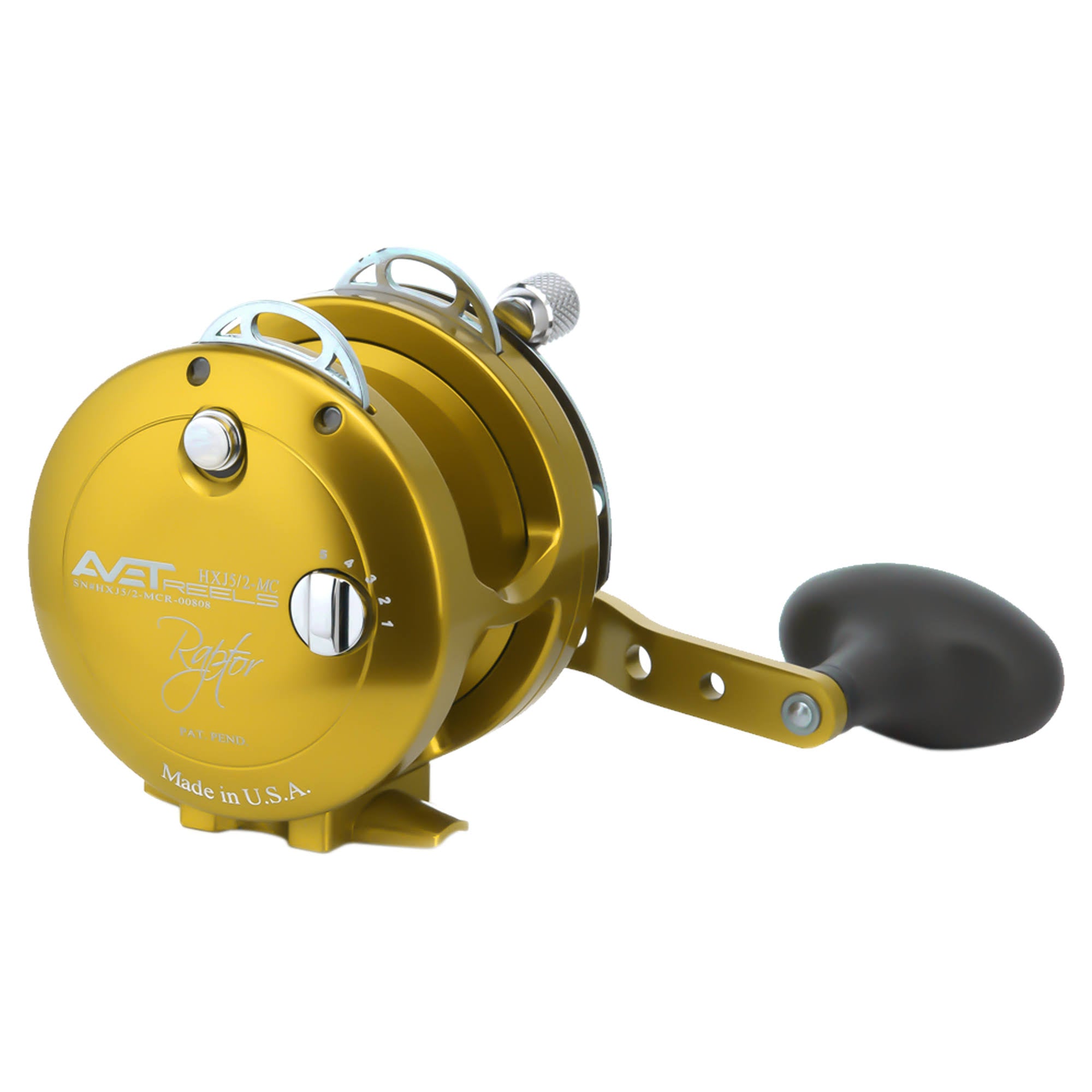 Gold Two-Speed Lever Drag Casting Reels N5523