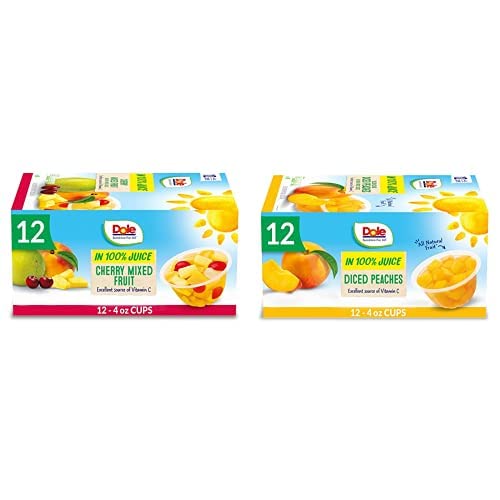 4 oz 24 Total Cups Cherry Mixed Fruit in 100% Juice Snacks J72285