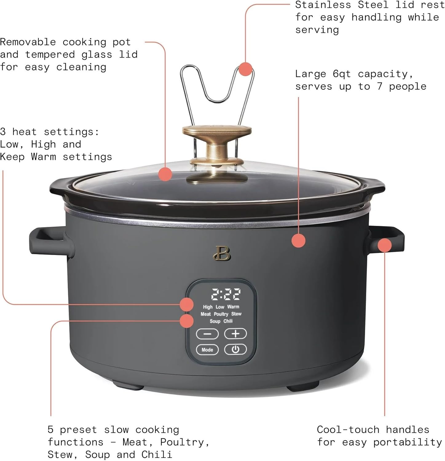 6 Quart Programmable Slow Cooker Q439