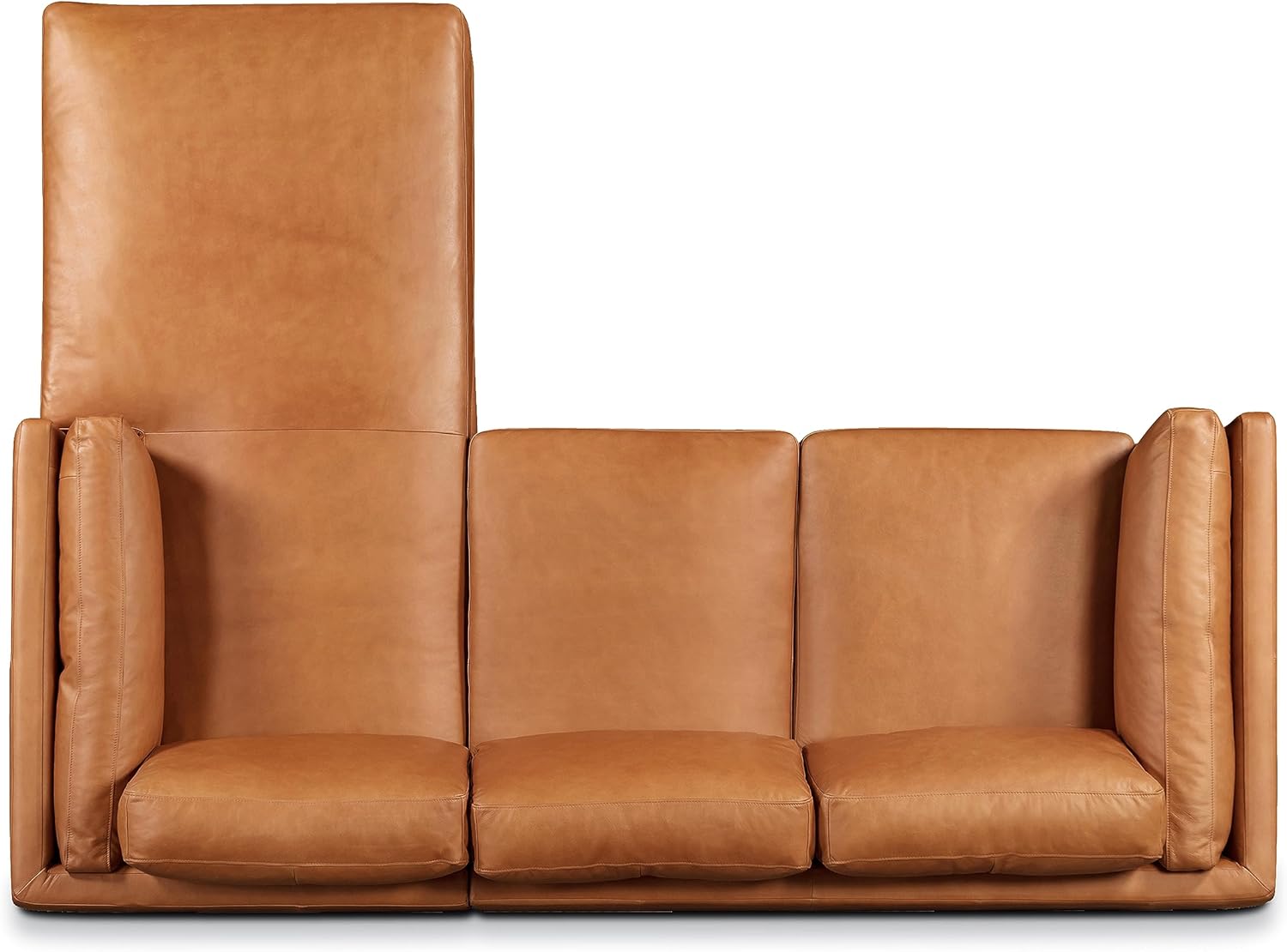 Saddle Tan Right-Facing Sofa Sectional, 90 inches D941073