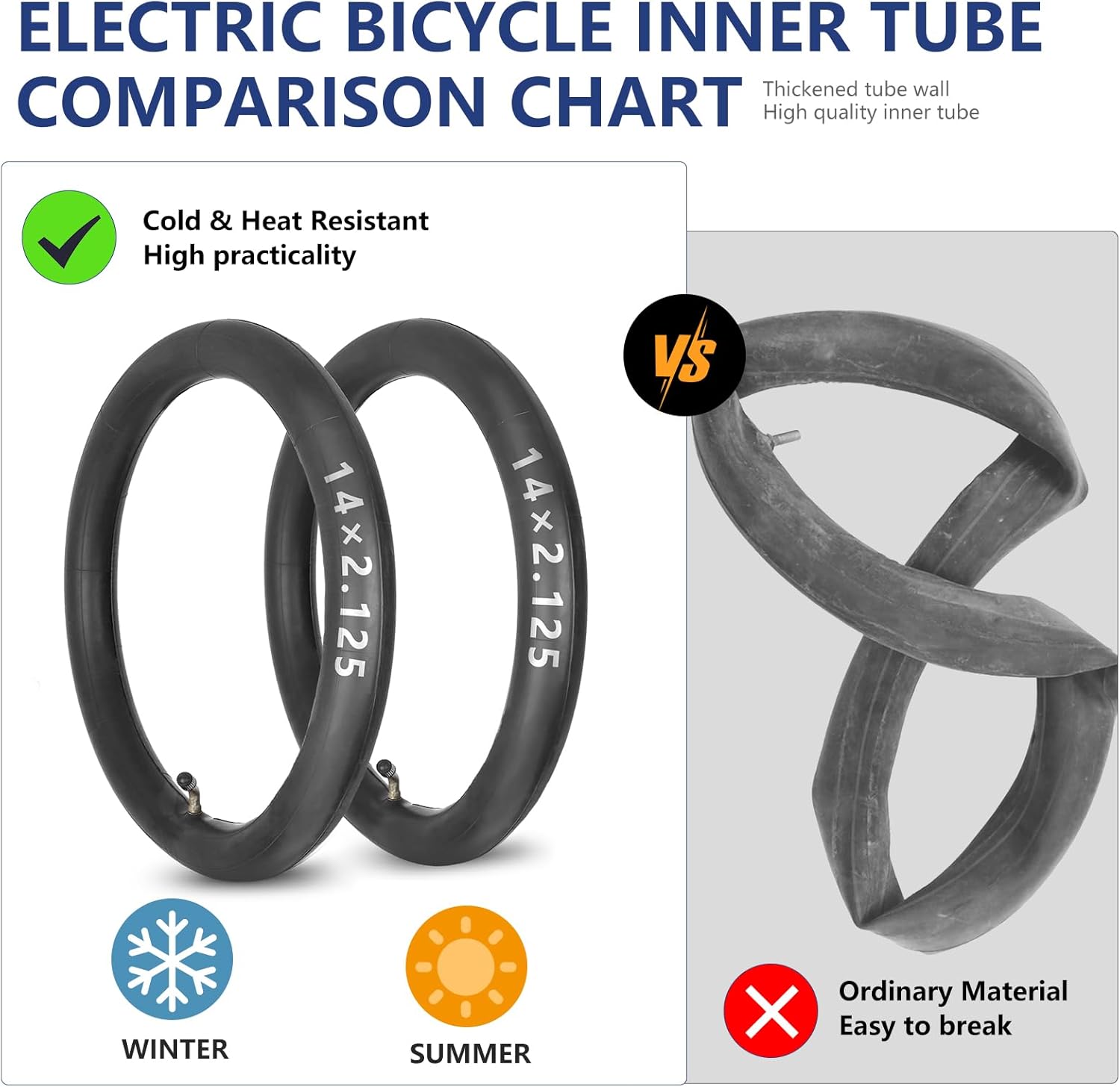 14 Inch Inner Tube with Schrader Valve Stem M625726