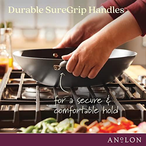 Hard-Anodized Nonstick Covered Wok S294