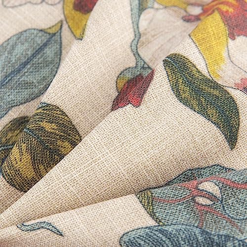 44 x21x4.5 inch Khaki Floral Essence Outdoor Dining Chair Cushions Set of 4 U747