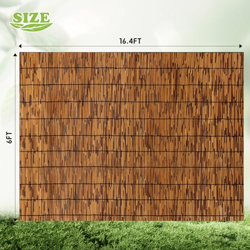 Natural Bamboo Reed Fence 6FT X 16.4FT Y8850