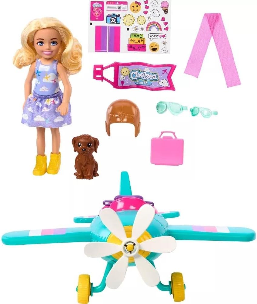 2-Seater Aircraft Playset with 7 Accessories M108
