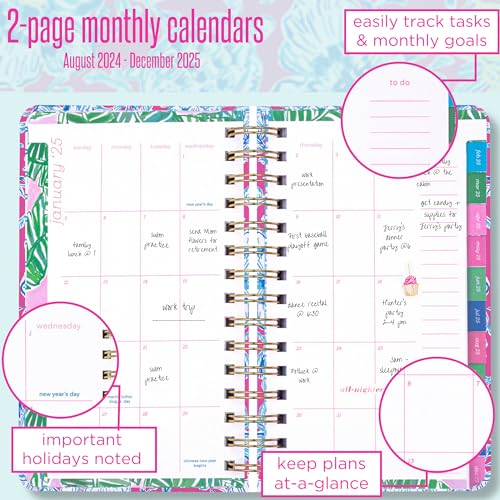 Medium Spiral Bound Weekly Agenda and Monthly Calendar Planner J47453