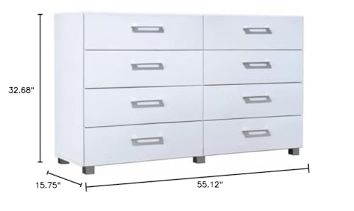 8 Drawer White Dresser I9382
