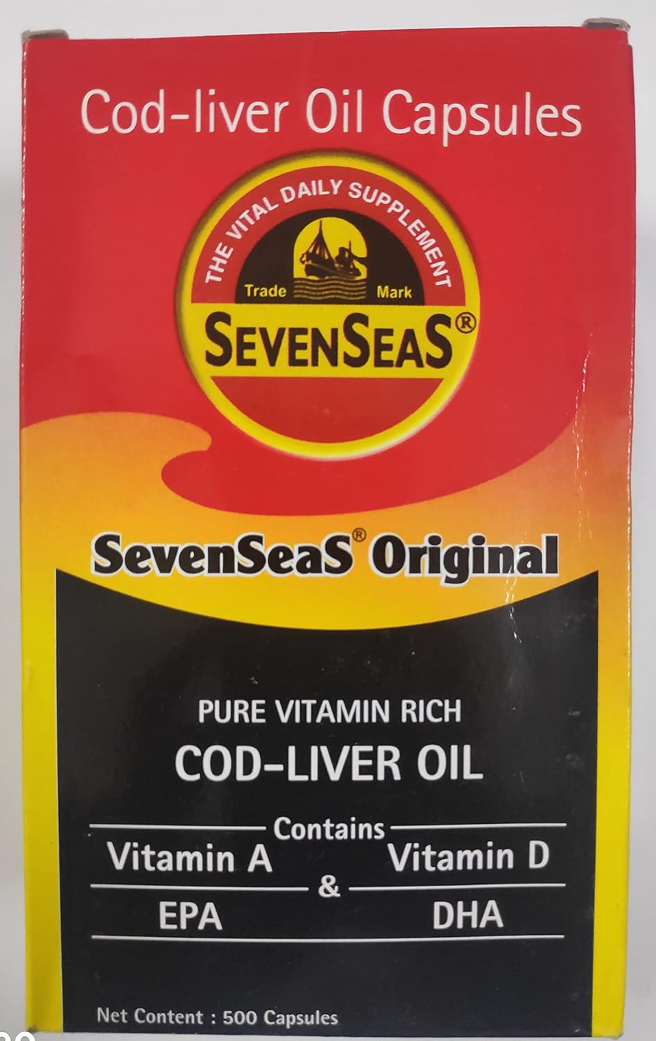 Cod Liver Fish Oil 500 Capsules I476397