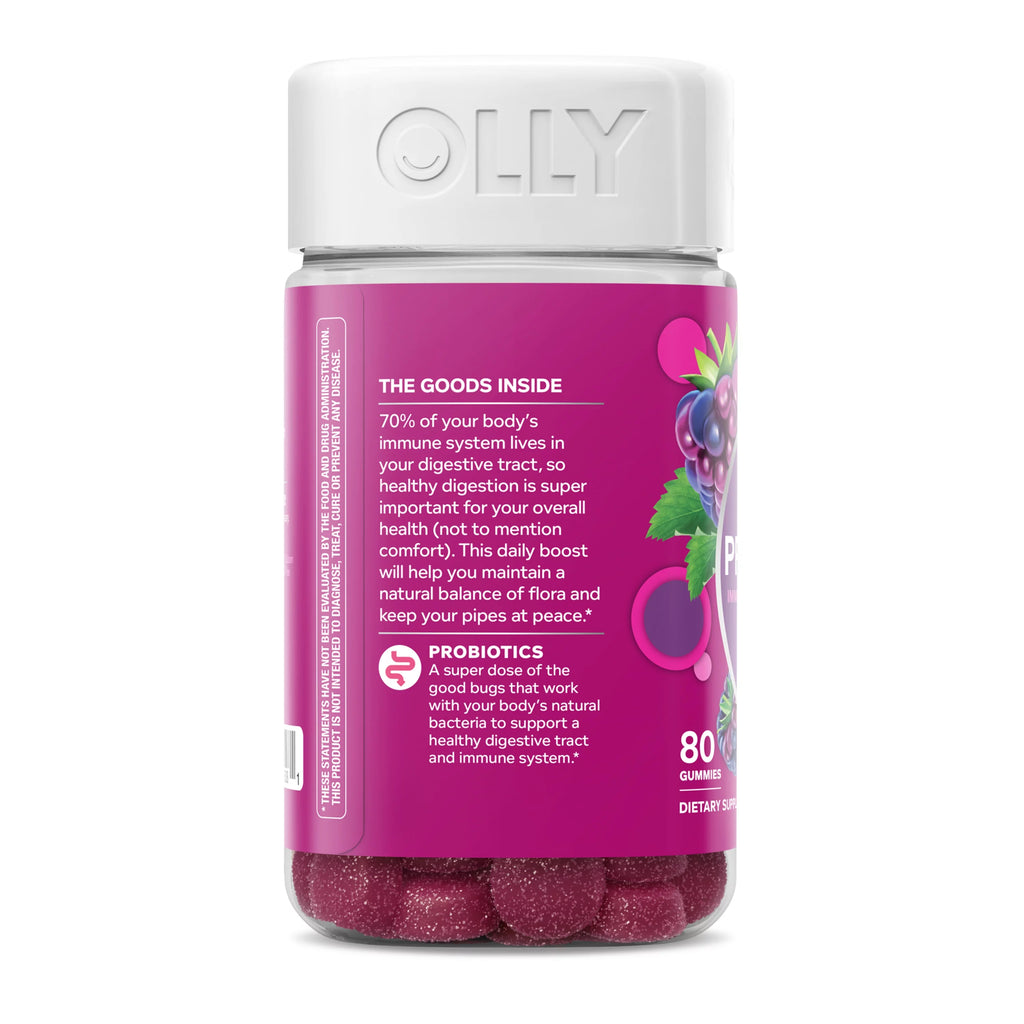 Probiotic Gummy, 1 Billion CFUs, Berry, 80 Ct J6283