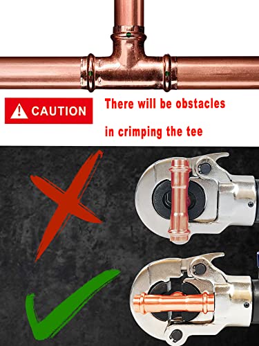 Copper Tube Crimping Tool with 1/2" 3/4" 1" Jaw C7046