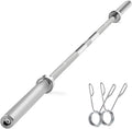 7Ft Olympic Barbell: Solid Chrome Bar, 2Inch Diameter, 700lbs Capacity A1835