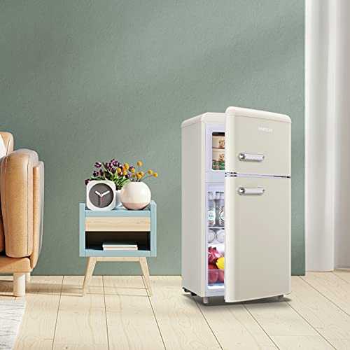 Retro Mini Fridge with two doors S549