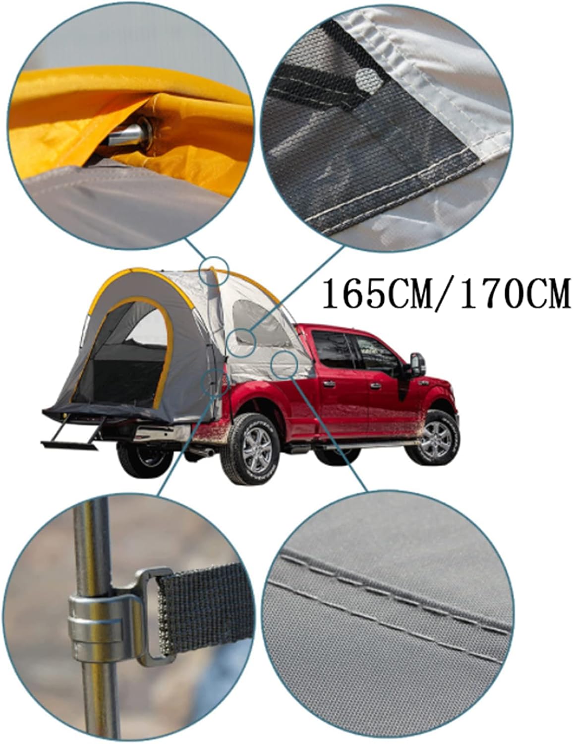 Waterproof Double Layer 2 Person Truck Tent with Carry Bag Q112