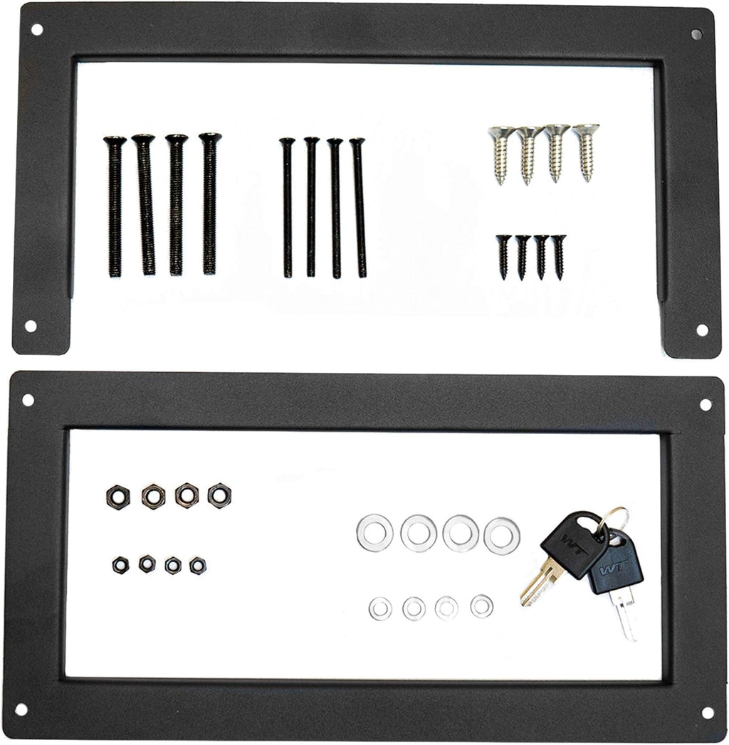 Black Locking Steel Mailbox with Rear Access R386531