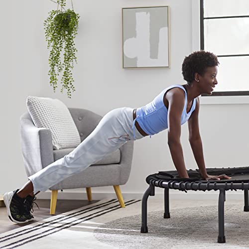 44 Inch Folding Fitness Trampoline with Arched Legs F116796