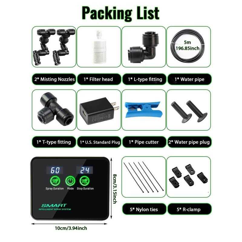 Reptile Humidifier Smart Misting System Automatic with Timer K71973