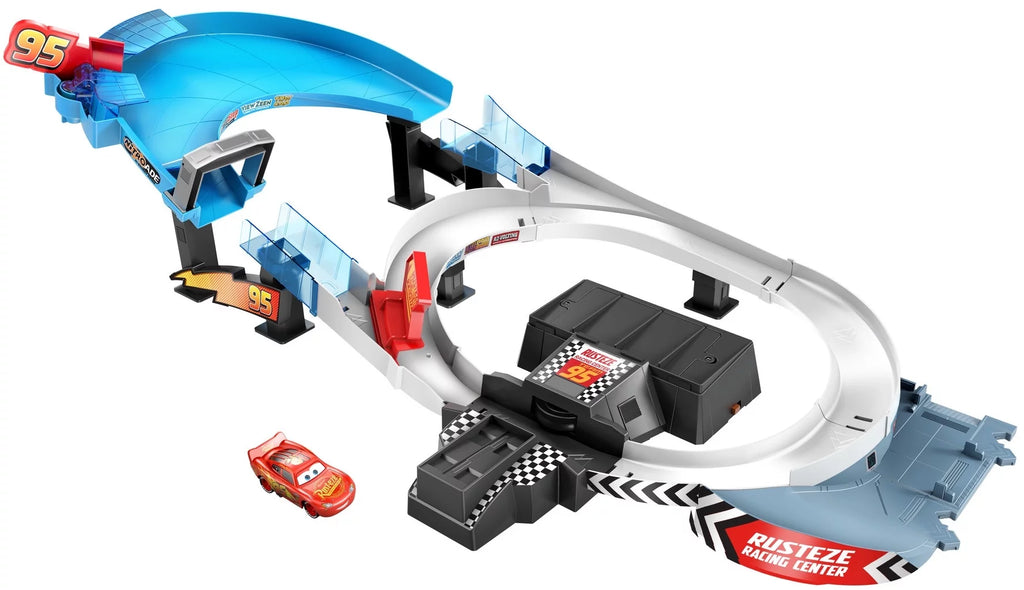 Double Circuit Speedway Playset with Lightning McQueen Toy Car A519
