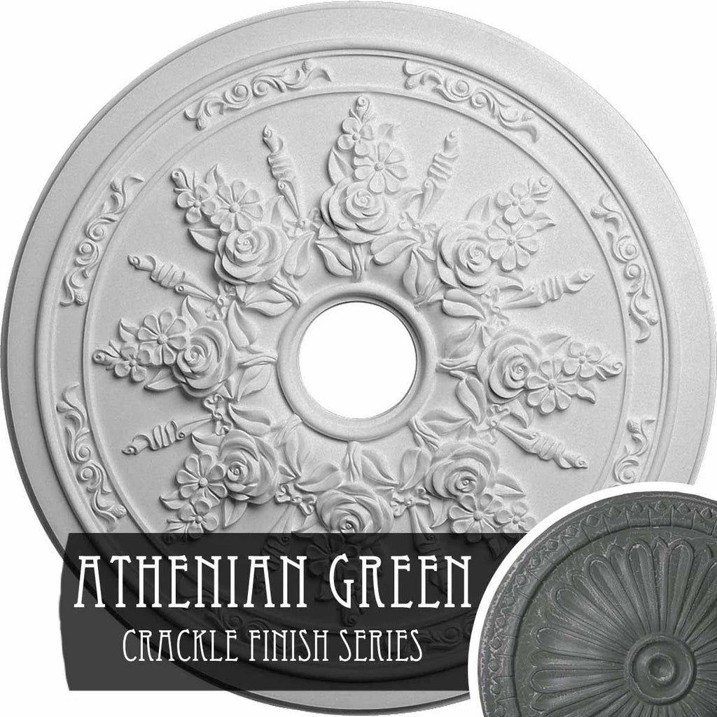 Rose and Ribbon Ceiling Medallion J5396