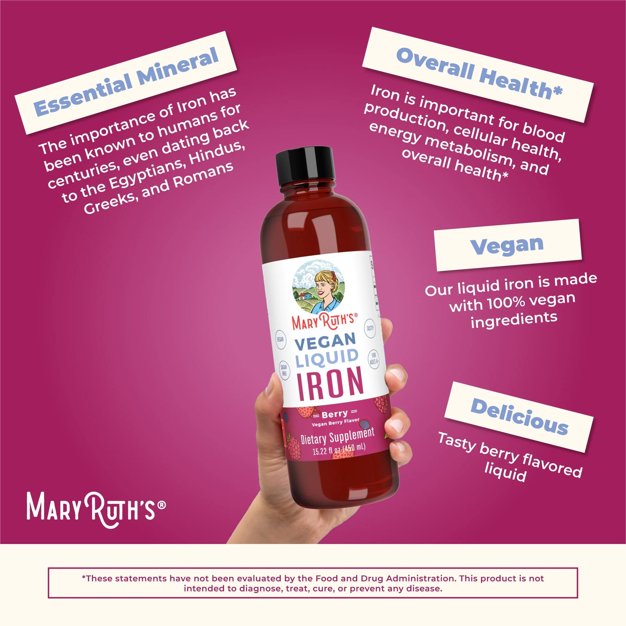 Liquid Iron Supplement 15.22 fl oz W45349