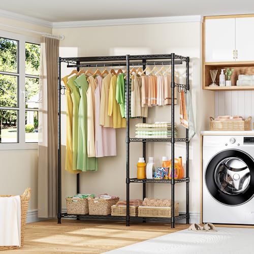 White Heavy Duty Freestanding Clothes Rack L646