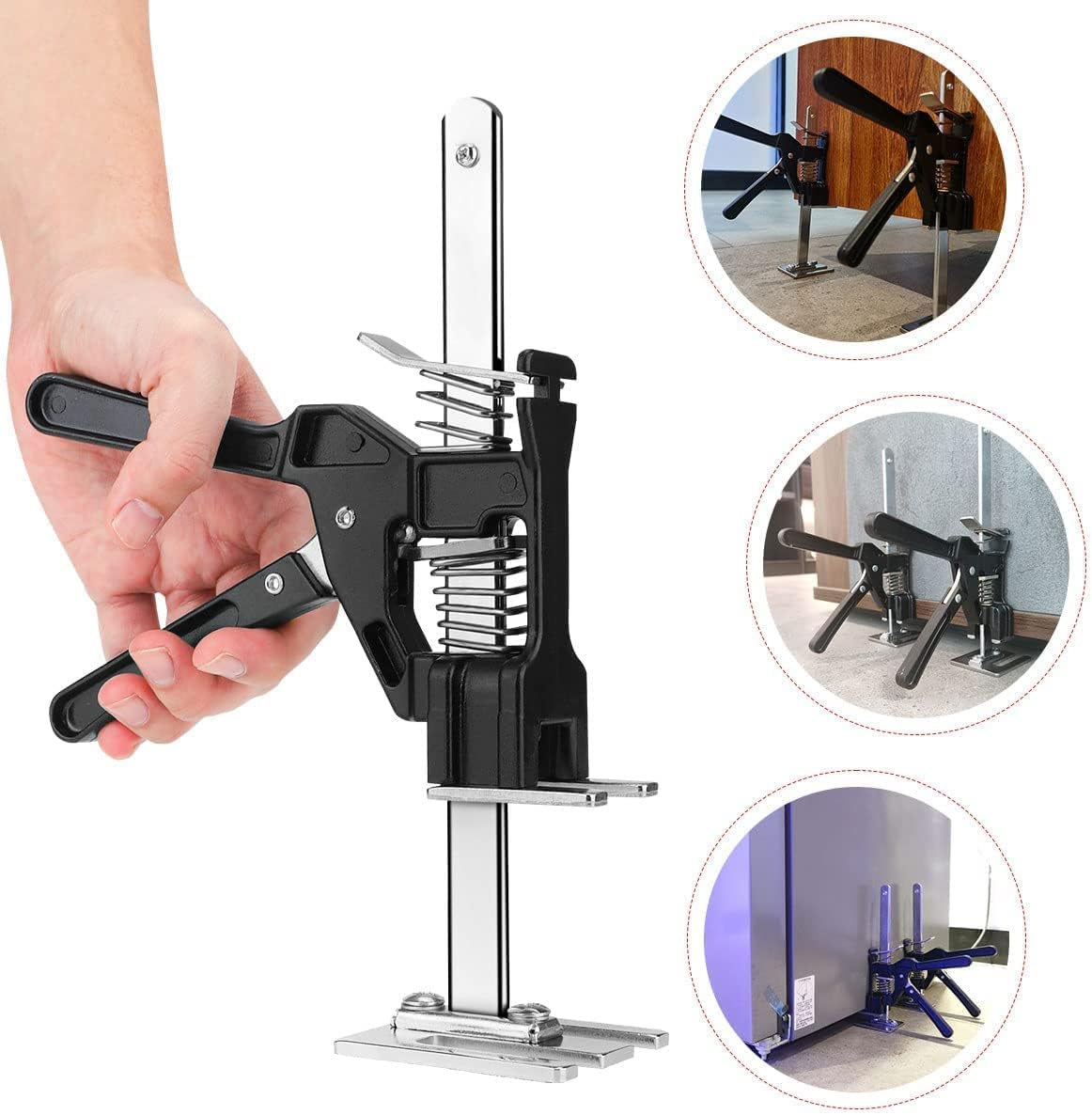 2 Packs Labor-Saving Arm Height Adjuster Lifting Device, Hand Lifting Tool Jack, Drywall Lifts, Furniture Jack, Lifting Height 9.8Inch, Maximum 260 Pounds Pack of 2 E6244