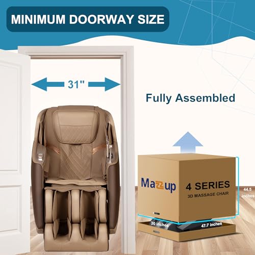 3D Massage Chair Full Body Zero Gravity Shiatsu Recliner with Heating SL Track B859814