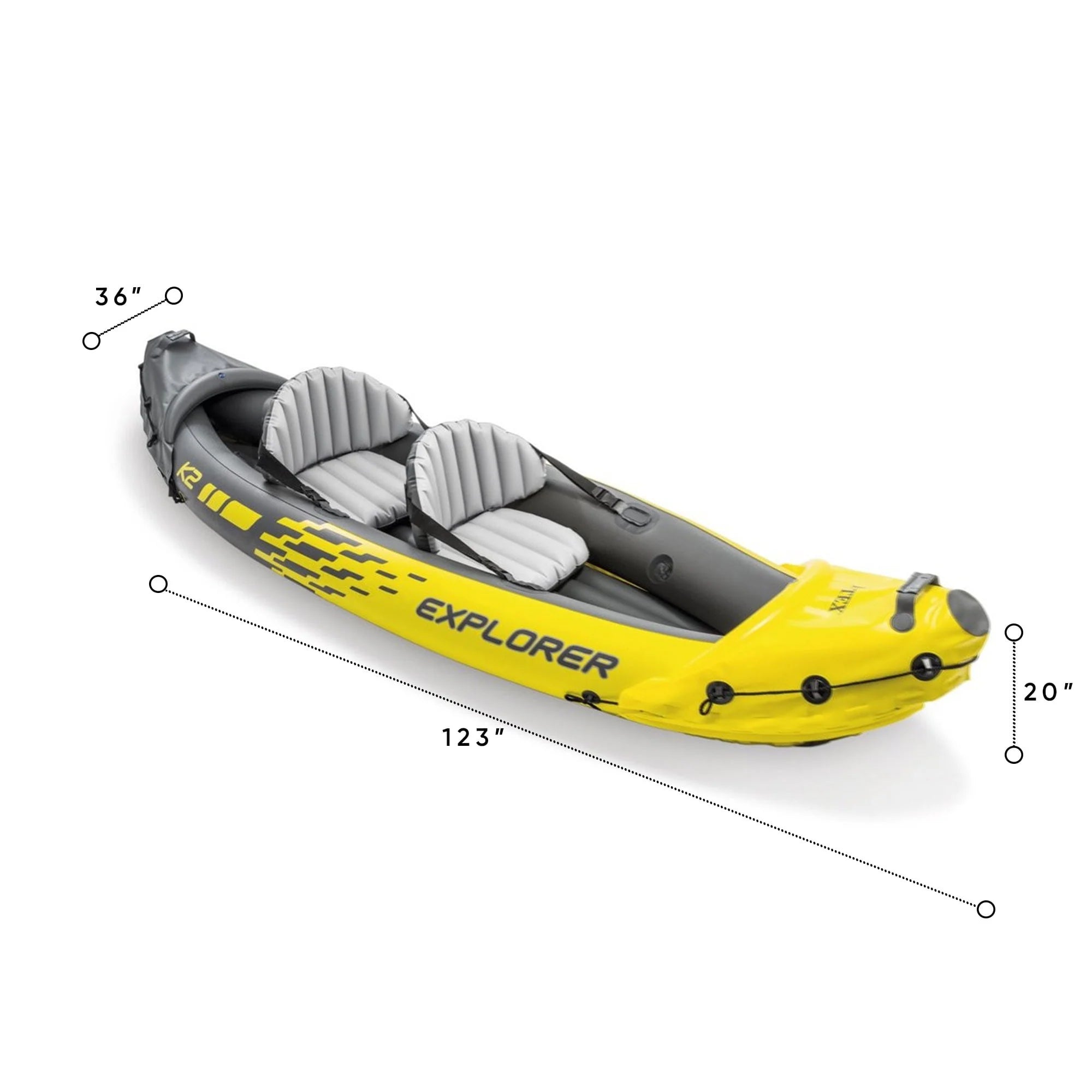 Inflatable Kayak with Oars and Hand Pump N12256