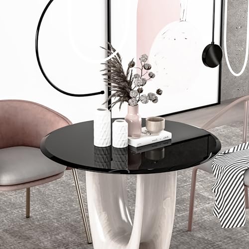36 Inch Round Tempered Glass Tabletop U94436