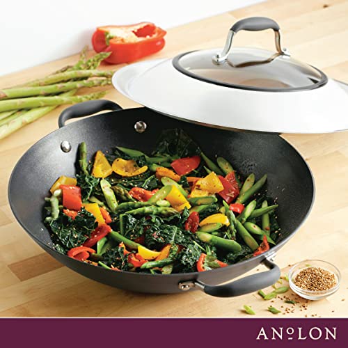 Hard-Anodized Nonstick Covered Wok S294