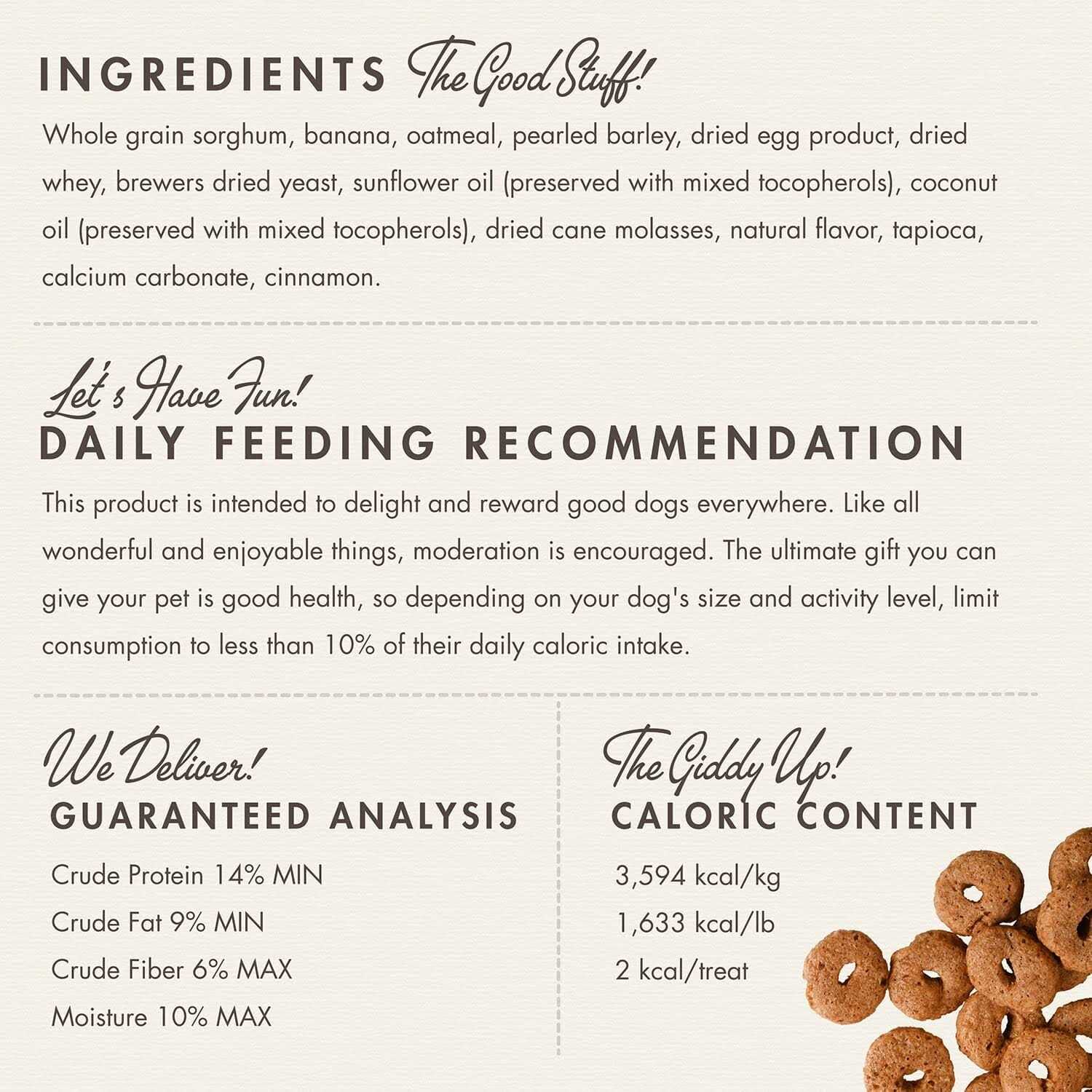 Crunchy O's Dog Treats N2442