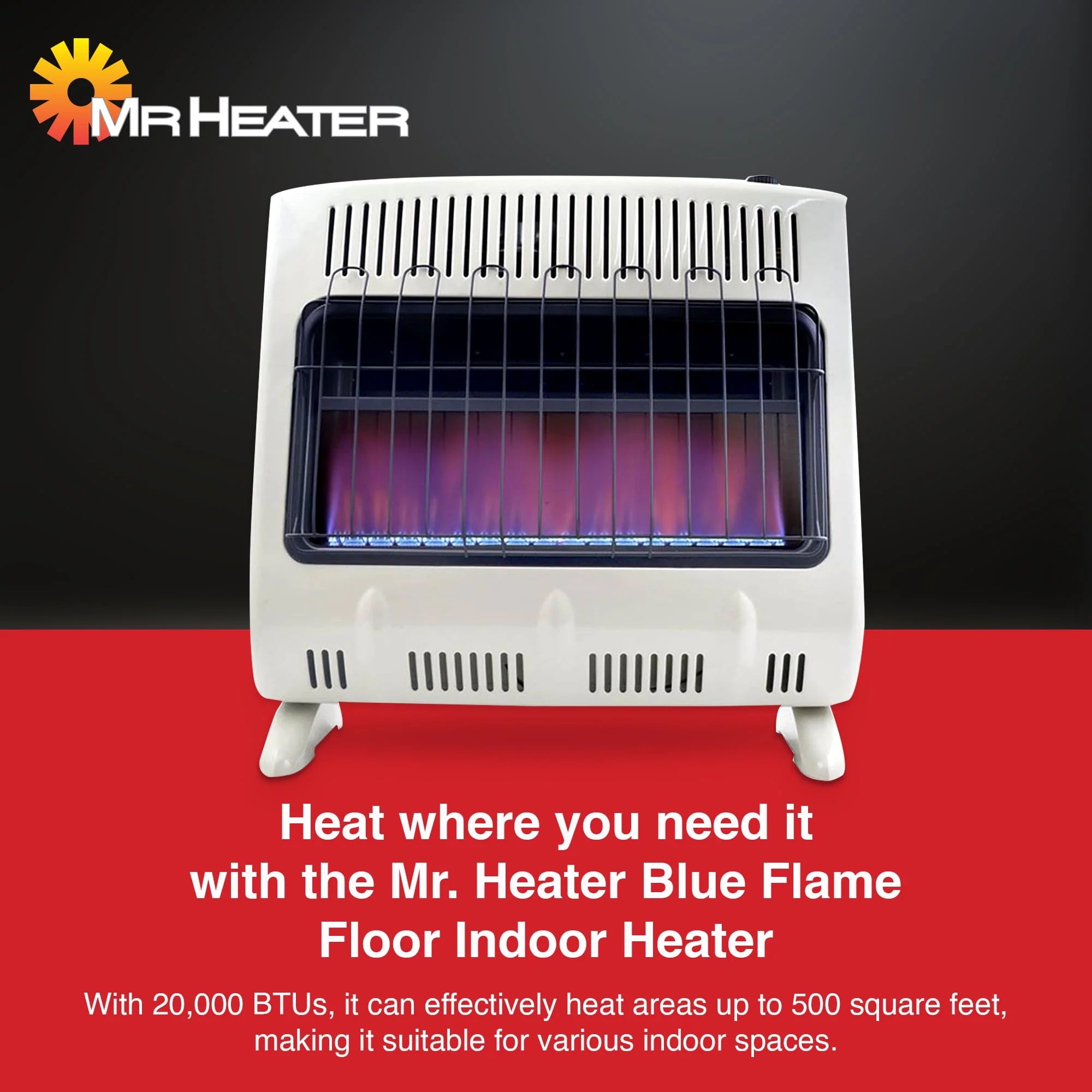 20000 BTU Vent Free Blue Flame Propane Gas Heater Z9550