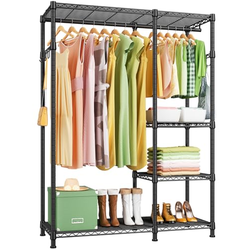 White Heavy Duty Freestanding Clothes Rack L646