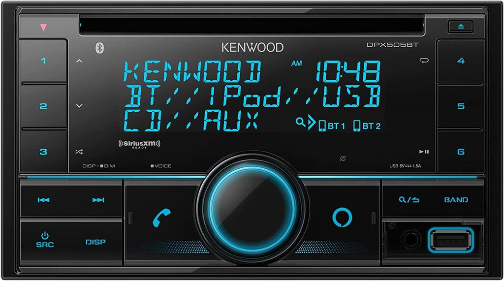 Double DIN CD Car Stereo with Bluetooth F350928