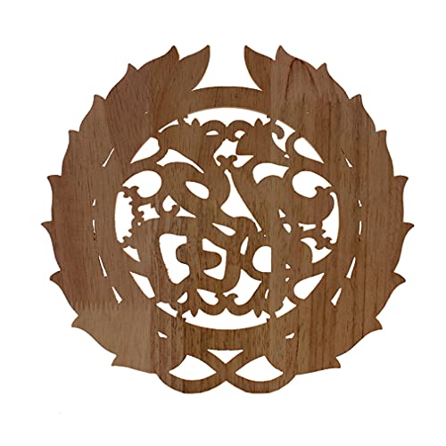 40cmX40cm Wood Carving Decorative Wall Furniture Appliques R936987