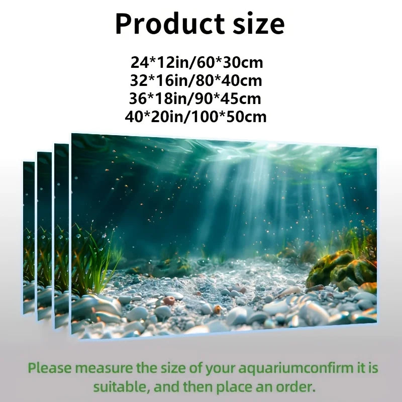 3D Aquarium Background Sticker J44754