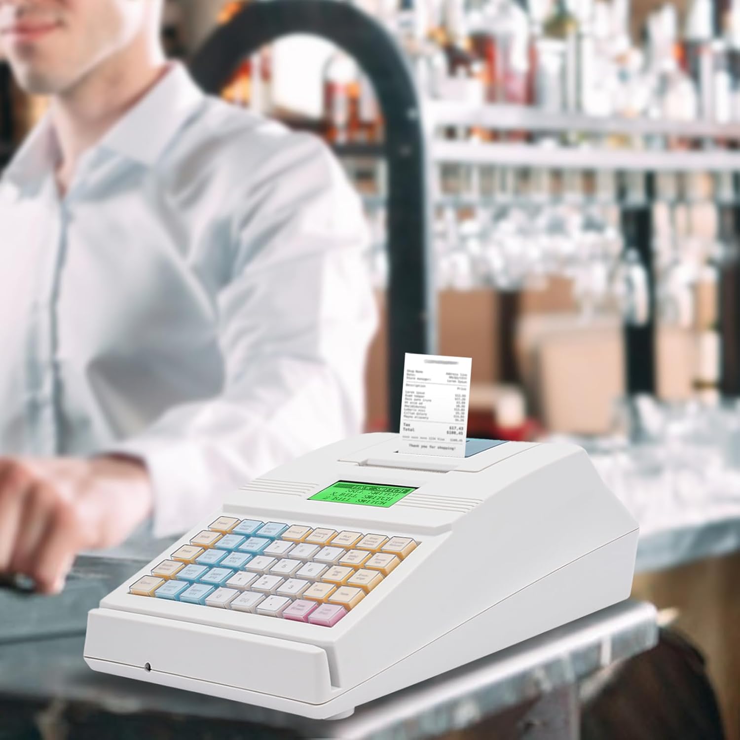 8-Digital LED Display Thermal Cash Register B88645