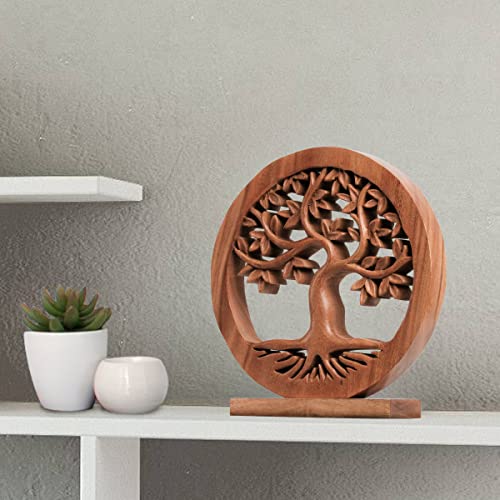 Solid Wood Tree of Life Sculpture Y52842