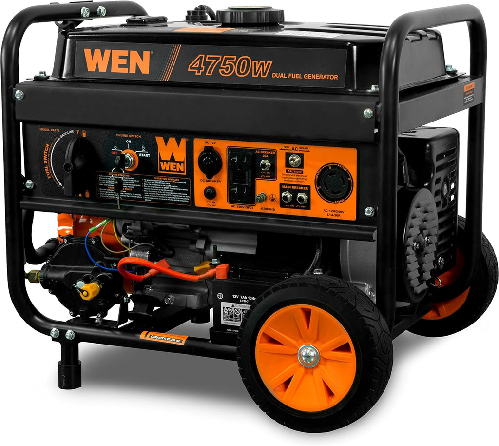 Dual Fuel 4750-Watt Portable Generator with Electric Start X83562