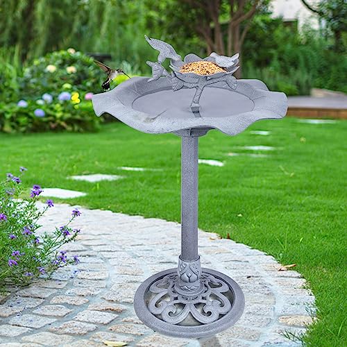 Grey Antique Large Birdbath F181199