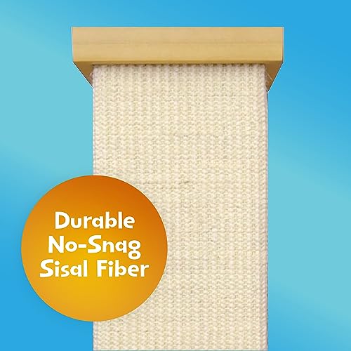 Beige Large 32 Inch Sisal Fiber Scratching Post N521592